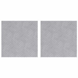PŁYTKI W SZACHOWNICĘ 2 SZT. SREBRNY 30X30CM ALUMINIUM