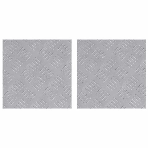 PŁYTKI W SZACHOWNICĘ 2 SZT. SREBRNY 30X30CM ALUMINIUM