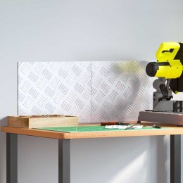 PŁYTKI W SZACHOWNICĘ 2 SZT. SREBRNY 40X30CM ALUMINIUM