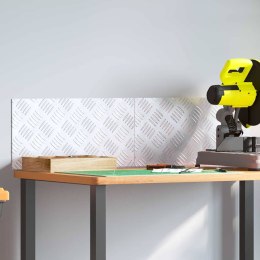 VidaXL Płytki w Szachownicę 2 pcs Srebrny 50 x 25 cm Aluminium