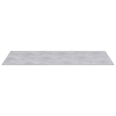 VidaXL Płytki w Szachownicę 2 pcs Srebrny 50 x 25 cm Aluminium