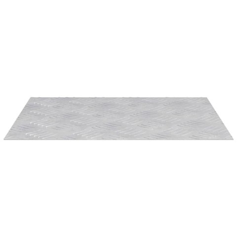 PŁYTKI W SZACHOWNICĘ 2 SZT. SREBRNY 50X40CM ALUMINIUM