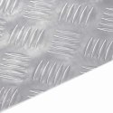 VidaXL Płytki w Szachownicę 4 pcs Srebrny 100 x 40 cm Aluminium