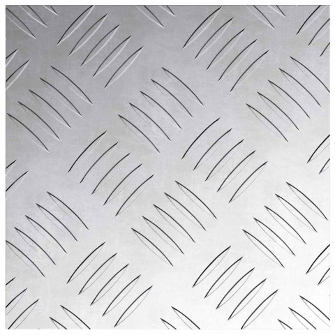 VidaXL Płytki w Szachownicę 4 pcs Srebrny 20 x 20 cm Aluminium