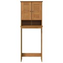 SZAFKA NAD TOALETĘ PRALKĘ MIODOWY BRĄZ 60X27X161CM LITE DREWNO SOSNA VIGO