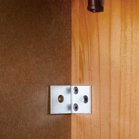 SZAFKA NAD TOALETĘ PRALKĘ MIODOWY BRĄZ 60X27X161CM LITE DREWNO SOSNA VIGO