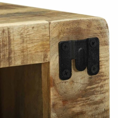 JEDNOSTKA DO TELEWIZORA 2 SZT. BRĄZOWY LITE SUROWE DREWNO MANGO