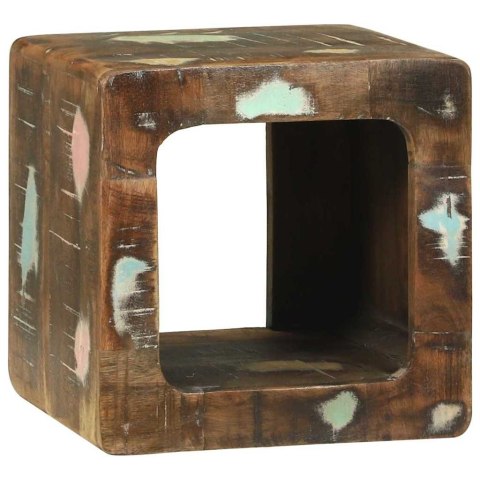 JEDNOSTKA DO TELEWIZORA Z PÓŁKĄ 2 SZT. LITE DREWNO Z ODZYSKU