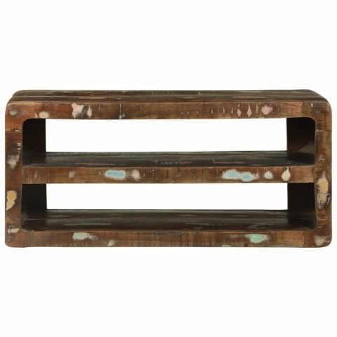 STOLIK TV WIELOKOLOROWE 80X32X36CM LITE DREWNO Z ODZYSKU