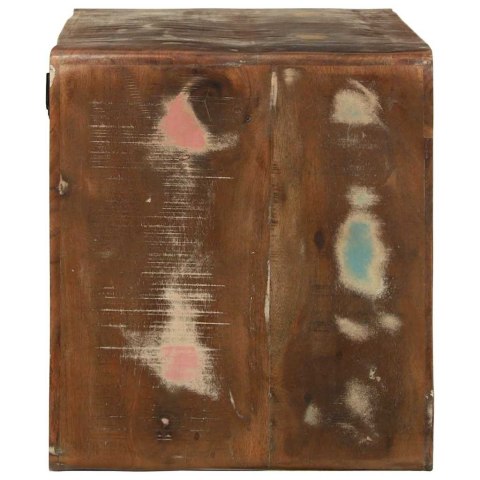 STOLIK TV WIELOKOLOROWE 80X32X36CM LITE DREWNO Z ODZYSKU