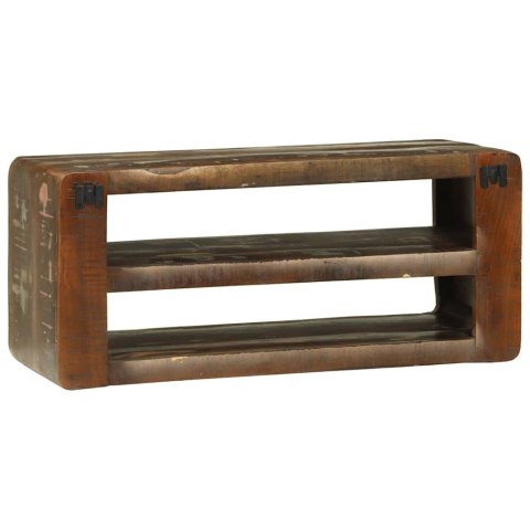 STOLIK TV WIELOKOLOROWE 80X32X36CM LITE DREWNO Z ODZYSKU