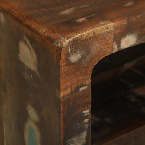 STOLIK TV WIELOKOLOROWE 80X32X36CM LITE DREWNO Z ODZYSKU