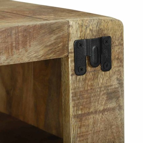 STOLIK TV Z PÓŁKĄ BRĄZOWY 60X32X36CM LITE DREWNO MANGO