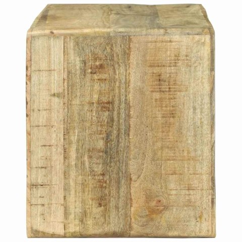 STOLIK TV Z PÓŁKĄ BRĄZOWY 80X32X36CM LITE DREWNO MANGO