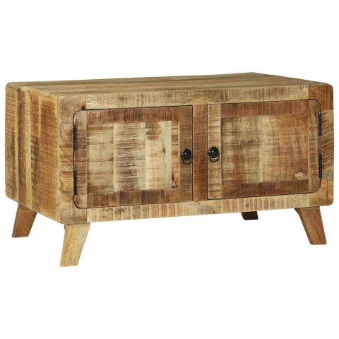 STOLIK KAWOWY BRĄZOWY 80X54X45CM LITE SUROWE DREWNO MANGO