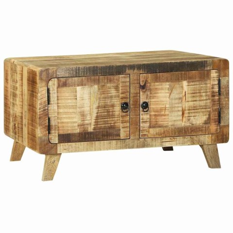 STOLIK KAWOWY BRĄZOWY 80X54X45CM LITE SUROWE DREWNO MANGO
