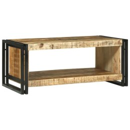 STOLIK KAWOWY BRĄZOWY 90X50X38CM LITE SUROWE DREWNO MANGO