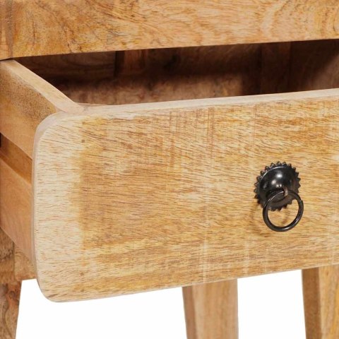 STOLIKI KOŃCOWE BRĄZOWY 40X32X46CM LITE DREWNO MANGO