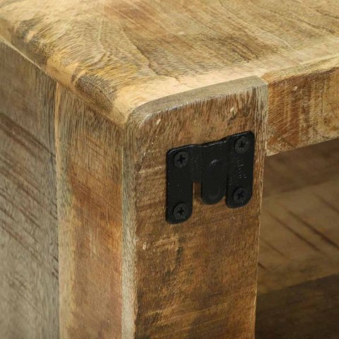 ZESTAW SZAFEK TELEWIZYJNYCH 3 SZT. BRĄZOWY LITE DREWNO MANGO