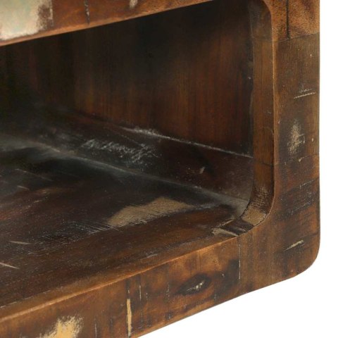 ZESTAW SZAFEK TELEWIZYJNYCH Z PÓŁKĄ 3 SZT. LITE DREWNO Z ODZYSKU