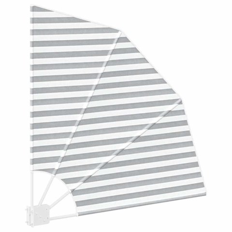 PARAWAN BALKONOWY ANTRACYTOWO-BIAŁY 115X115CM