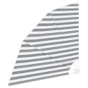 PARAWAN BALKONOWY OSŁONA OGRODOWA TARASOWA ANTRACYTOWO-BIAŁY 140X140CM