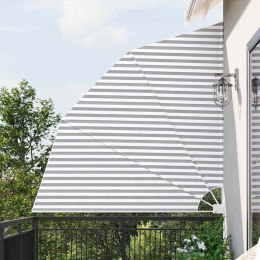 PARAWAN BALKONOWY ANTRACYTOWO-BIAŁY 210X210CM