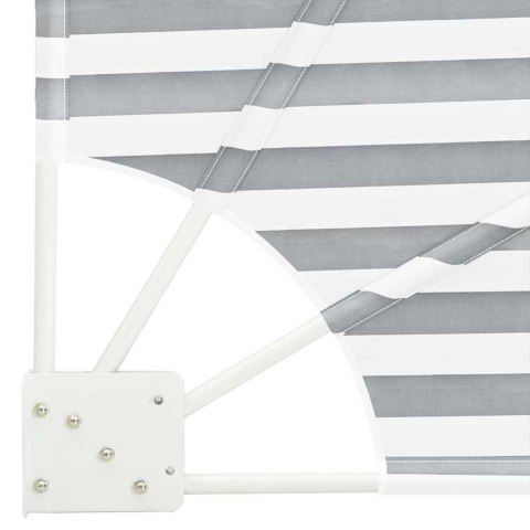 PARAWAN BALKONOWY ANTRACYTOWO-BIAŁY 210X210CM
