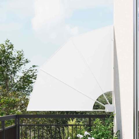 PARAWAN BALKONOWY BIAŁY 115X115CM TKANINA