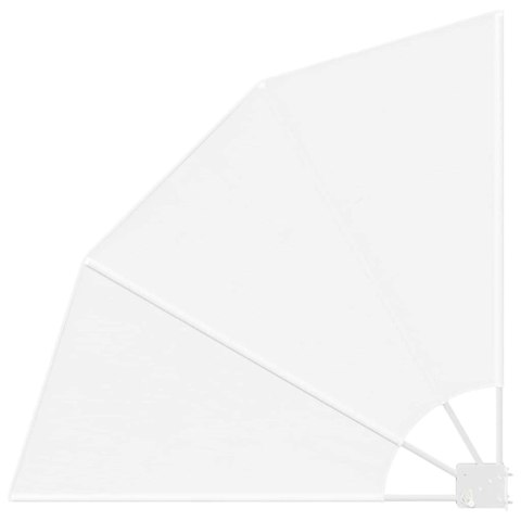 PARAWAN BALKONOWY BIAŁY 115X115CM TKANINA