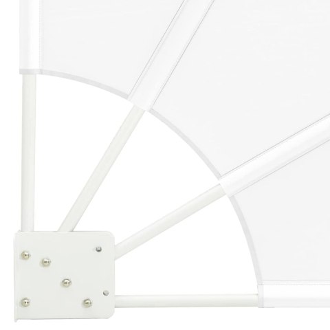 PARAWAN BALKONOWY BIAŁY 115X115CM TKANINA