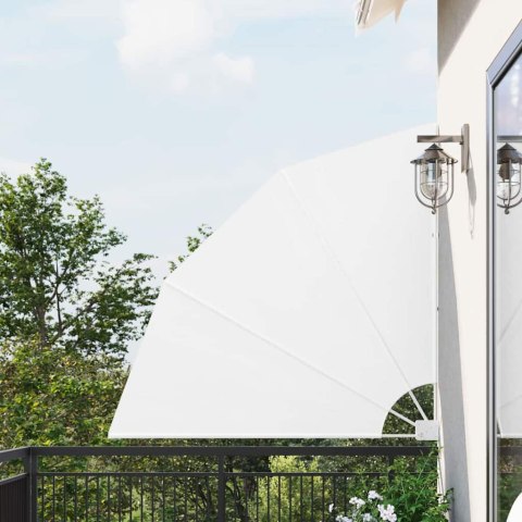 PARAWAN BALKONOWY BIAŁY 140X140CM TKANINA