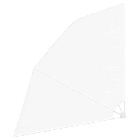 PARAWAN BALKONOWY BIAŁY 210X210CM TKANINA