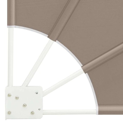 PARAWAN BALKONOWY CIEMNOSZARY 160X160CM TKANINA