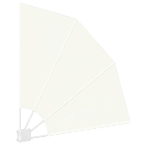 PARAWAN BALKONOWY KREMOWY 115X115CM TKANINA