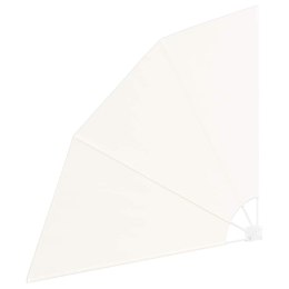 PARAWAN BALKONOWY KREMOWY 160X160CM TKANINA