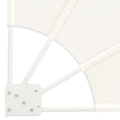 PARAWAN BALKONOWY KREMOWY 160X160CM TKANINA