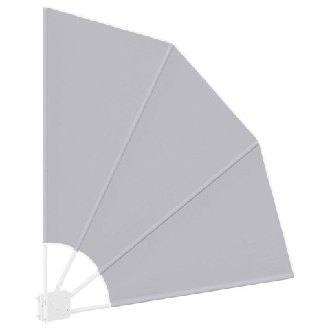 PARAWAN BALKONOWY OSŁONA OGRODOWA TARASOWA SZARY 115X115CM TKANINA