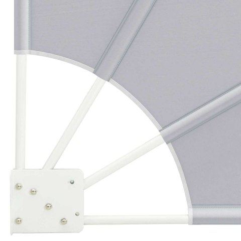 PARAWAN BALKONOWY OSŁONA OGRODOWA TARASOWA SZARY 115X115CM TKANINA