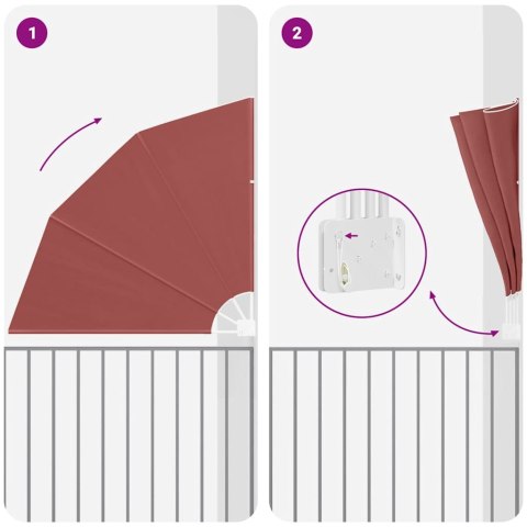 EKRAN PRYWATNOŚCI BALKONOWEJ TERAKOTA 160X 160CM TKANINA