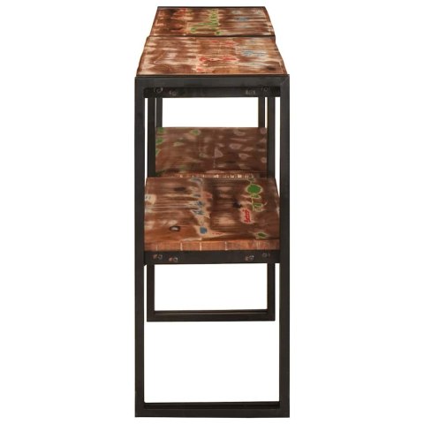 KONSOLA WIELOKOLOROWE 160X33X75CM LITE DREWNO Z ODZYSKU