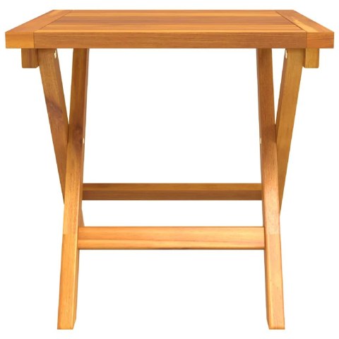 LEŻAK 2-OSOBA 3 SZT. BRĄZOWY 40X40X40CM LITE DREWNO AKACJOWE