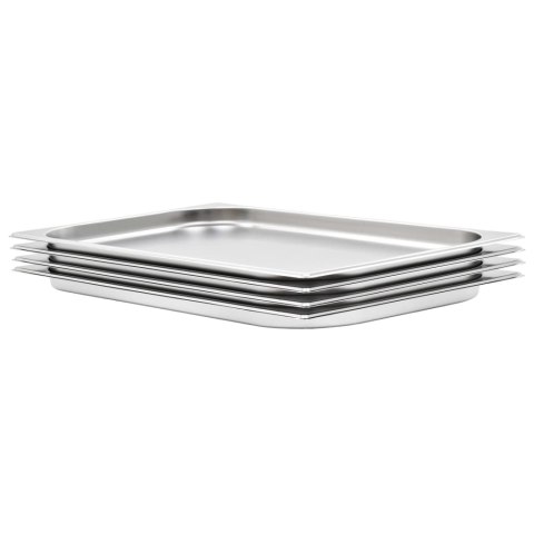 POJEMNIKI GASTRONOMICZNE 4 SZT. GN 1/1 20MM STAL NIERDZEWNA