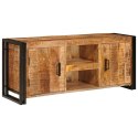 SZAFKA POD TELEWIZOR BRĄZOWY LITE SUROWE DREWNO MANGO