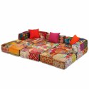PUF MODUŁOWY 3-OSOBOWY PATCHWORK TKANINA