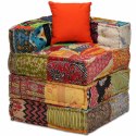 PUF MODUŁOWY 4-OSOBOWY PATCHWORK TKANINA