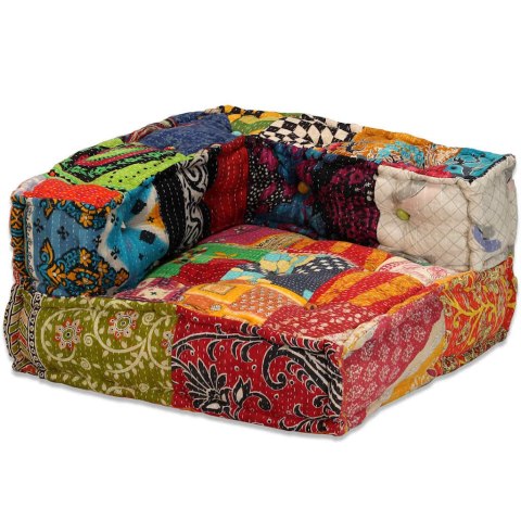PUF MODUŁOWY 4-OSOBOWY PATCHWORK TKANINA
