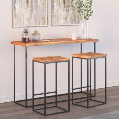 BLAT DO STOŁU 110X40X2,5CM DREWNO AKACJOWE NATURALNA KRAWĘDŹ