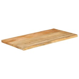 BLAT STOŁU 110X60X3,8CM NATURALNA KRAWĘDŹ LITE DREWNO MANGO