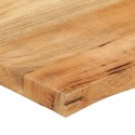 BLAT STOŁU 110X60X3,8CM NATURALNA KRAWĘDŹ LITE DREWNO MANGO